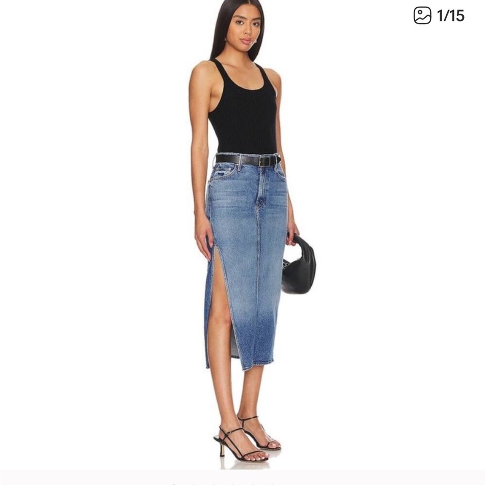 MOTHER Classic Blue Denim Skirt Size 29